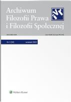 Okładka książki Archiwum Filozofii Prawa i Filozofii.. 3/2022 (32)