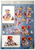 Arkusz do techniki 3D A4 Peggy Abrams misie. Wydawca: Galeria Hobby. SmakLiter.pl Opakowanie Arkusz do techniki 3D A4 Peggy Abrams misie