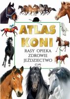 Atlas koni. Autor: Joanna Werner. SmakLiter.pl Okładka książki Atlas koni