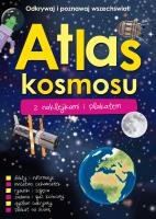 Atlas kosmosu z naklejkami i plakatem. Autor:   Praca zbiorowa. SmakLiter.pl Okładka książki Atlas kosmosu z naklejkami i plakatem