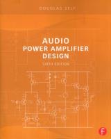 Audio Power Amplifier Design. Autor: Self. SmakLiter.pl Okładka książki Audio Power Amplifier Design