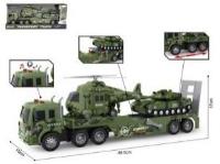 Opakowanie Auto laweta wojskowa + pojazdy 2szt światło/dźwięk