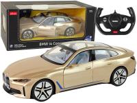 Auto R/C BMW i4 1:14 złote. Wydawca: Rastar. SmakLiter.pl Opakowanie Auto R/C BMW i4 1:14 złote
