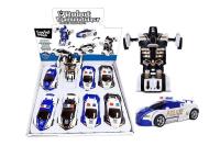 Opakowanie Auto robot Policja 12 cm mix