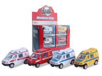 Opakowanie Auto Służby ratunkowe metal 4 kolory