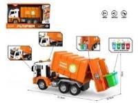 Auto śmieciarka pomarańczowa 1:10 światło dźwięk. Wydawca: Czapska. SmakLiter.pl Opakowanie Auto śmieciarka pomarańczowa 1:10 światło dźwięk