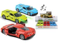 Opakowanie Auto sportowe metalowe ze światłem i dźwiękiem MIX