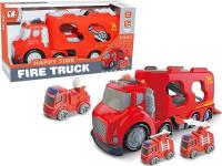 Opakowanie Auto z kontenerem i 2 autkami straży pożarnej