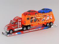 Opakowanie Auto z lawetą i 4 autami, napęd z koł.zam; 49x8x17cm, PVC