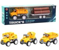 Opakowanie Auto z przyczepą i drewnem MIX