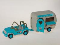 Opakowanie Auto z przyczepą kempingową 44x19x12,5cm