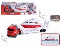 Opakowanie Auto z przyczepą + motorówka dźwięk