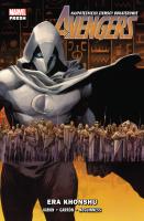 Avengers T.7 Era Khonshu. Autor: Aaron Jason, Javier Garrón, McGuinness Ed, Marek. SmakLiter.pl Okładka książki Avengers T.7 Era Khonshu
