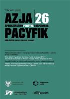 Okładka książki Azja-Pacyfik nr 26/2022