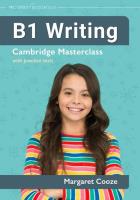 B1 Writing Cambridge Masterclass with practice... Autor: Cooze Margaret. SmakLiter.pl Okładka książki B1 Writing Cambridge Masterclass with practice..