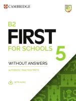 Okładka książki B2 First for Schools 5 Student's Book without Answers with Audio