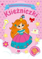 Bajeczna kolorowanka. Księżniczki. Autor: Natalia Berlik. SmakLiter.pl Okładka książki Bajeczna kolorowanka. Księżniczki