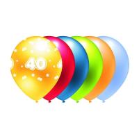 Opakowanie Balon 40 mix kolorów metalik 5szt