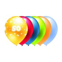 Opakowanie Balon 50 mix kolorów metalik 5szt