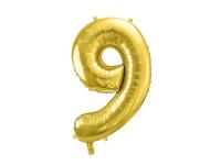 Opakowanie Balon foliowy 9 jasny złoty 72cm