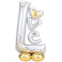 Balon foliowy AirLoonz Wedding Love 73x147cm. Wydawca: AMSCAN. SmakLiter.pl Opakowanie Balon foliowy AirLoonz Wedding Love 73x147cm