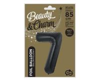 Opakowanie Balon foliowy B&C cyfra 7 matowa czarna 85cm