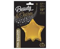 Opakowanie Balon foliowy B&C Gwiazda złota, matowa 44cm