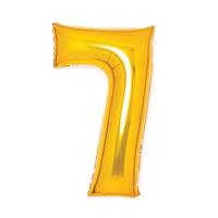 Opakowanie Balon foliowy cyfra 7 złota 45x66cm