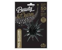 Opakowanie Balon foliowy Gwiazda 3D czarna matowa 50x46cm