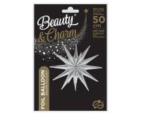 Opakowanie Balon foliowy Gwiazda 3D srebrna 50x46cm