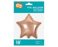Opakowanie Balon foliowy Gwiazda różowo-złota 48cm