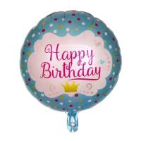 Opakowanie Balon foliowy Happy Birthday niebieski