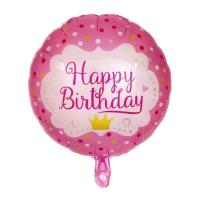 Balon foliowy Happy Birthday różowy. Wydawca: GoParty. SmakLiter.pl Opakowanie Balon foliowy Happy Birthday różowy