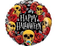 Opakowanie Balon foliowy Happy Halloween czaszki 46cm