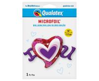 Opakowanie Balon foliowy I heart U 116cm