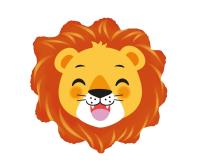 Opakowanie Balon foliowy Lew głowa FX 61cm