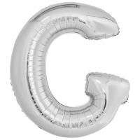 Opakowanie Balon foliowy litera G srebrna 74x86cm