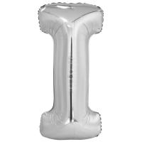 Opakowanie Balon foliowy litera I srebrna 40.5x86cm