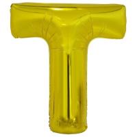 Opakowanie Balon foliowy litera T złota 74x86cm