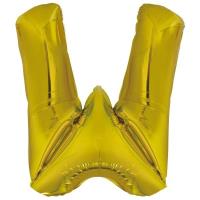 Opakowanie Balon foliowy litera W złota 79x86cm