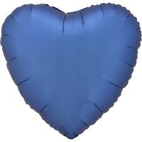 Opakowanie Balon foliowy Lustre Azure niebieski serce 43cm