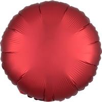 Opakowanie Balon foliowy Lustre Dark czerwony okrągły 43cm