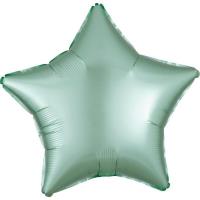 Opakowanie Balon foliowy Lustre Mint Green gwiazda 48cm