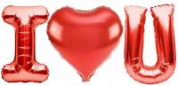 Opakowanie Balon foliowy napis I love You