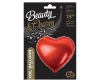 Opakowanie Balon foliowy serce czerwone 18 cali