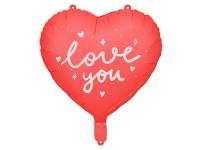 Opakowanie Balon foliowy Serce ''I love you'' 45cm