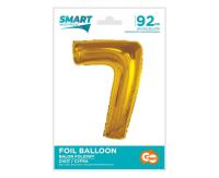 Opakowanie Balon foliowy Smart cyfra 7 złota 92cm