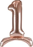 Opakowanie Balon foliowy stojący różowe złoto 1 90cm
