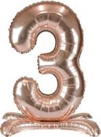 Opakowanie Balon foliowy stojący różowe złoto 3 90cm
