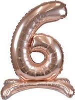 Opakowanie Balon foliowy stojący różowe złoto 6 90cm